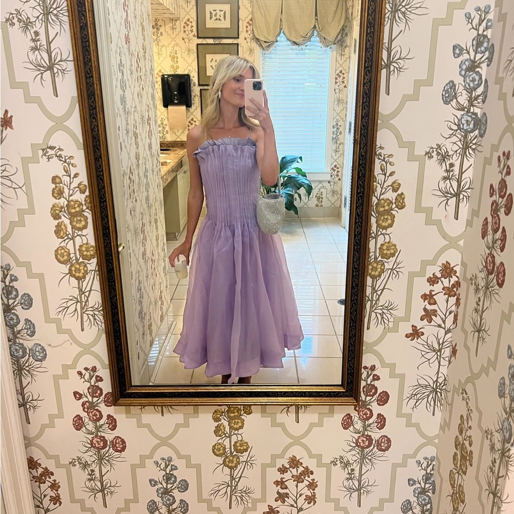 Aje Horizon Pintucked midi dress, lilac - Picture 2 of 2